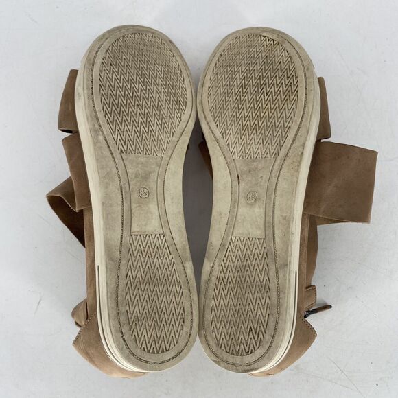 Eileen Fisher Sport Leather Tumbled Sneaker Platform Roman Sandals Size 8.5 - Picture 6 of 10